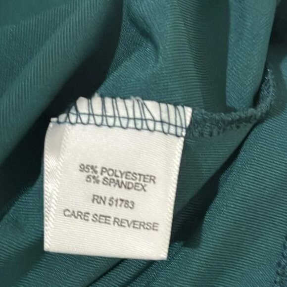 Teal Sleeveless Tank Top With Rhinestone Design Studio Y XL Polyester/Spandex - Picture 3 of 6